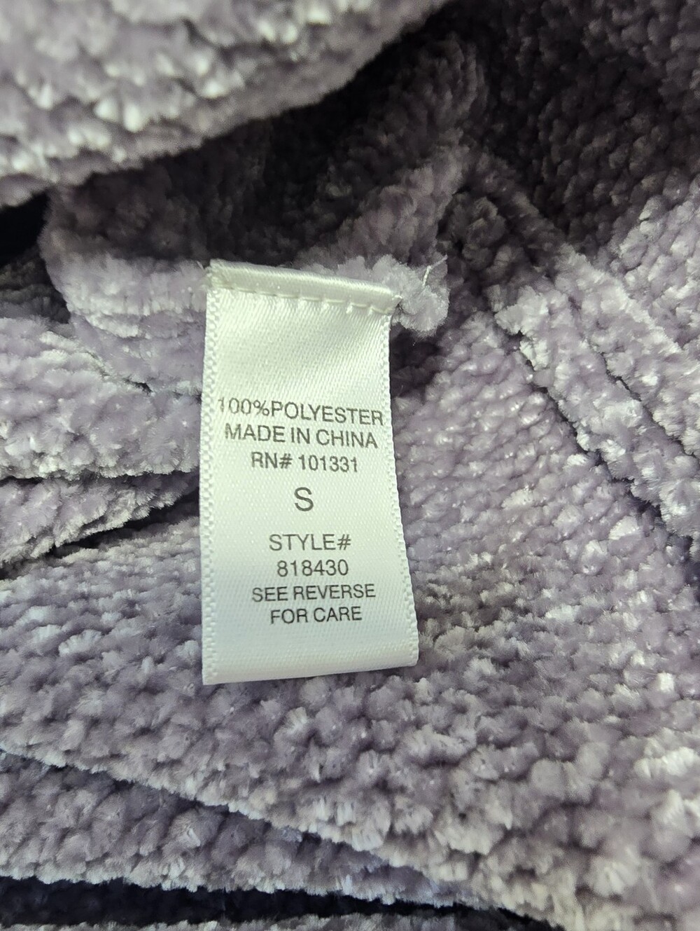 Charlotte. Russe Women's Lavender V-neck Tunic Sweater Size Small - Picture 4 of 8